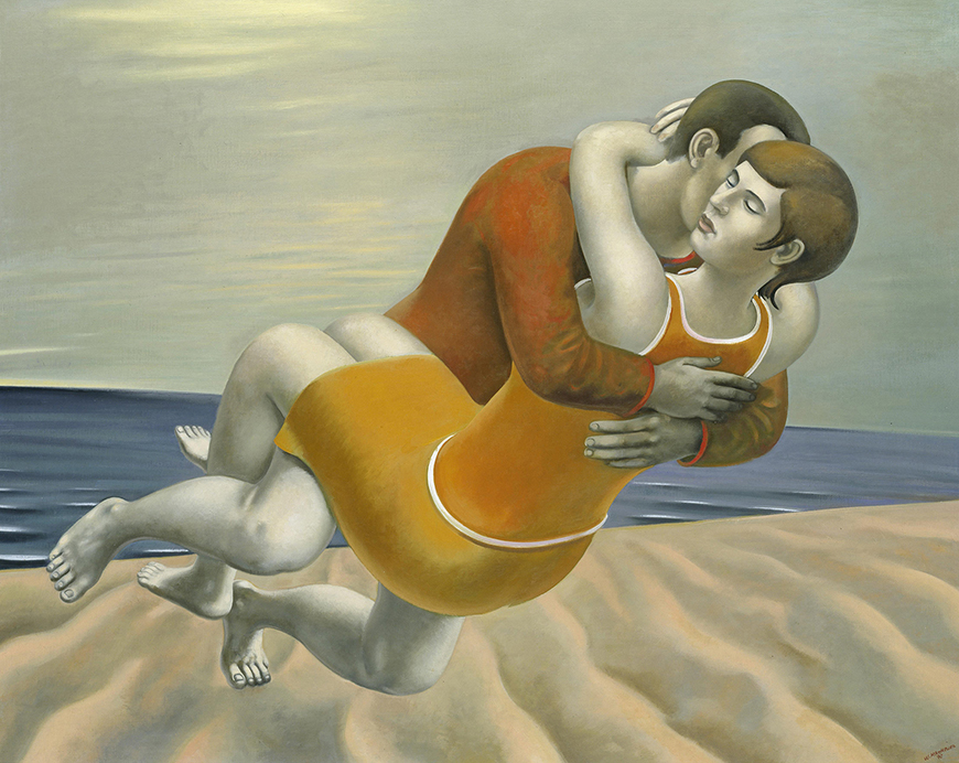 Schwebendes Liebespaar